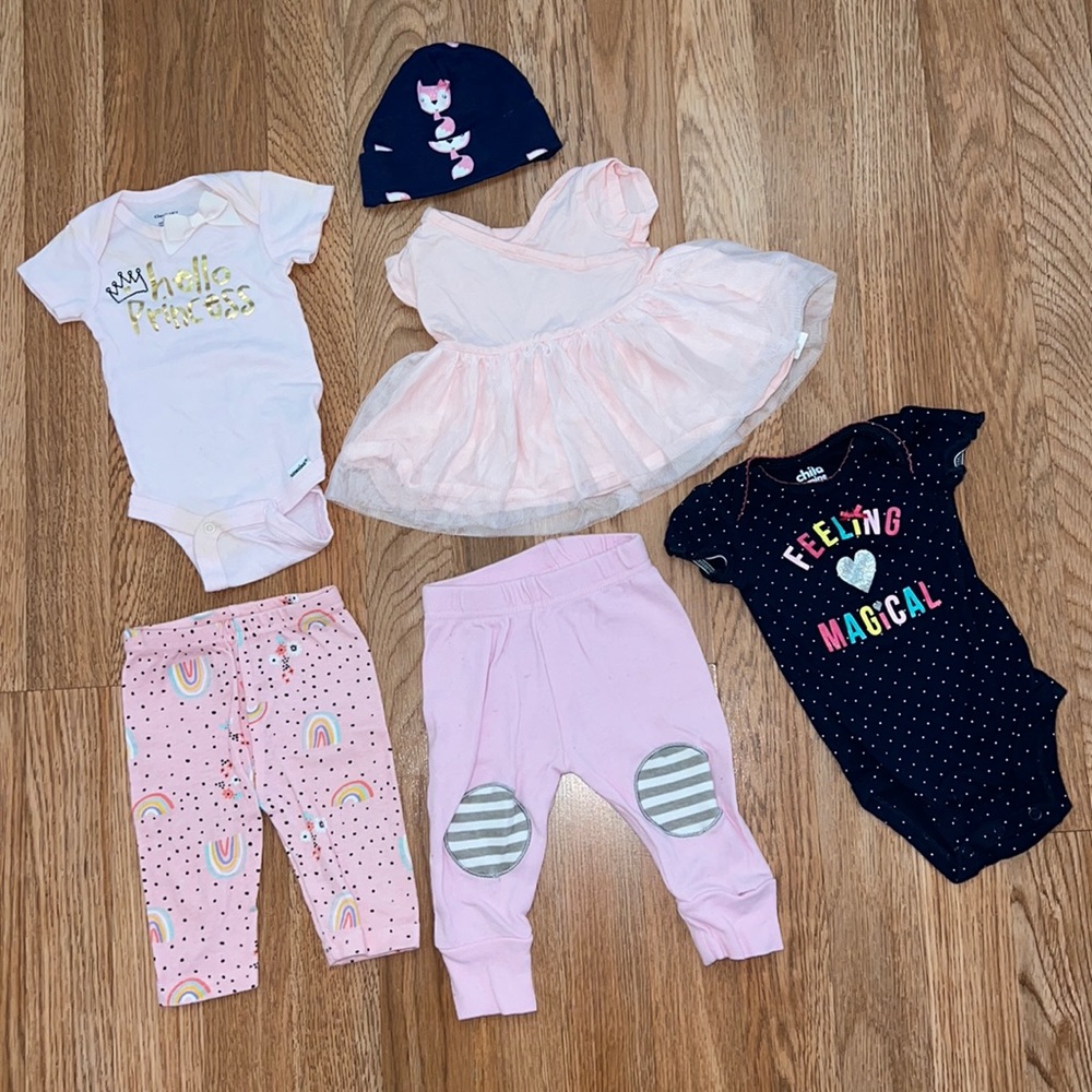 6 Piece Baby Girl Bundle